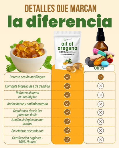 ACEITE DE OREGANO EN CAPSULAS 6000mg