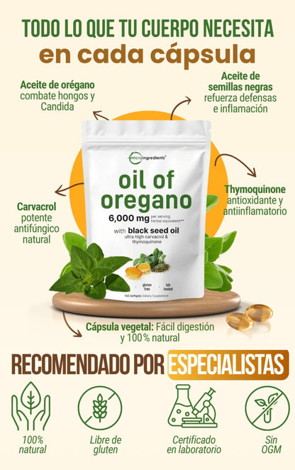 ACEITE DE OREGANO EN CAPSULAS 6000mg